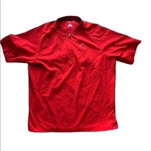 adidas Men's 1/4 zip windbreaker baseball pullover